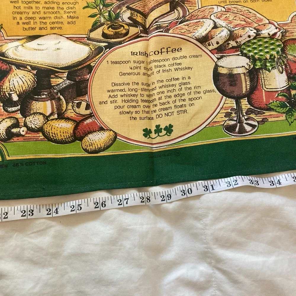 2 Irish Linen Kitchen Tea Towels Ulster Weavers Mint Condition - Picture 7 of 7